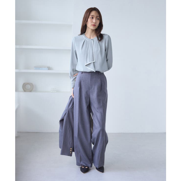 【WEB限定】配色ボウタイ風ブラウス | ROPE' PICNIC | 詳細画像21 