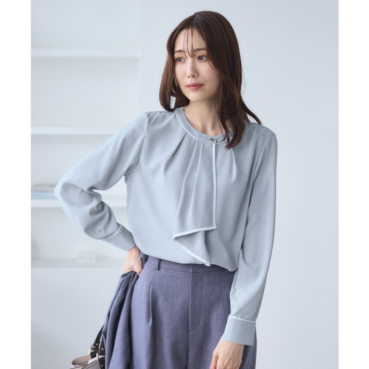 【WEB限定】配色ボウタイ風ブラウス | ROPE' PICNIC | 詳細画像23 