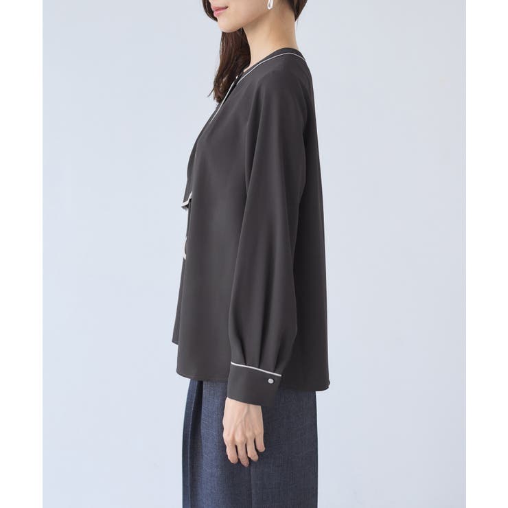 【WEB限定】配色ボウタイ風ブラウス | ROPE' PICNIC | 詳細画像28 