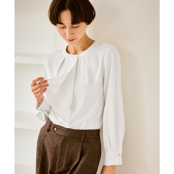 【WEB限定】配色ボウタイ風ブラウス | ROPE' PICNIC | 詳細画像5 