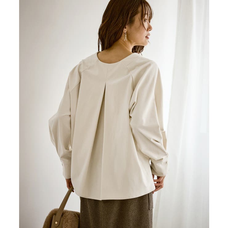 【emur/エミュール】ストレッチ起毛あわせネックブラウス | ROPE' PICNIC | 詳細画像13 