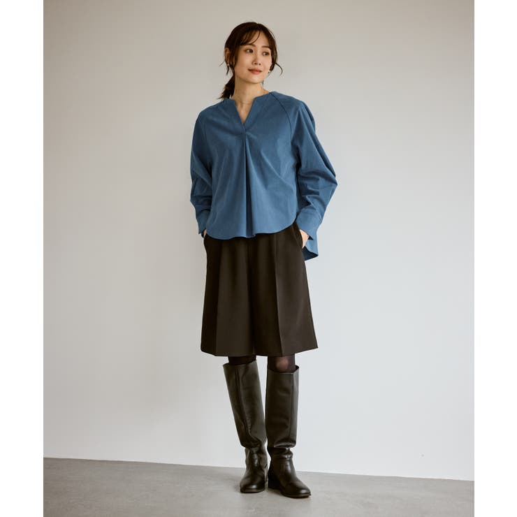 【emur/エミュール】ストレッチ起毛あわせネックブラウス | ROPE' PICNIC | 詳細画像17 