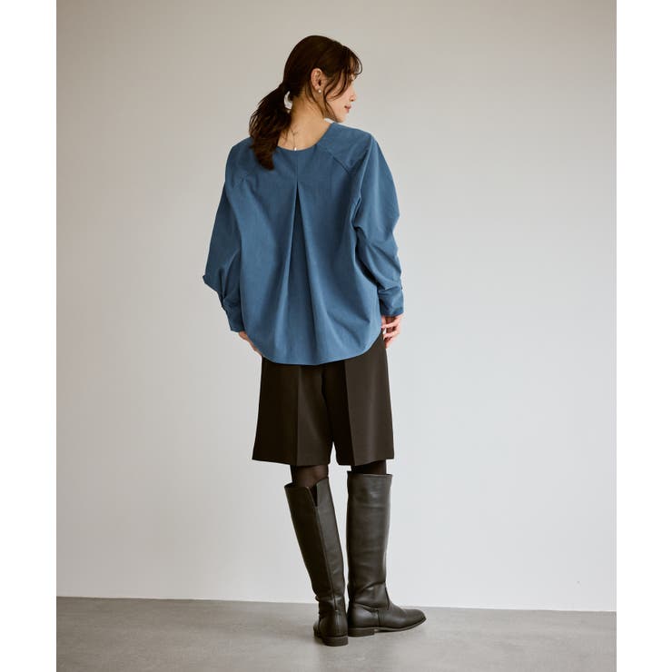 【emur/エミュール】ストレッチ起毛あわせネックブラウス | ROPE' PICNIC | 詳細画像18 