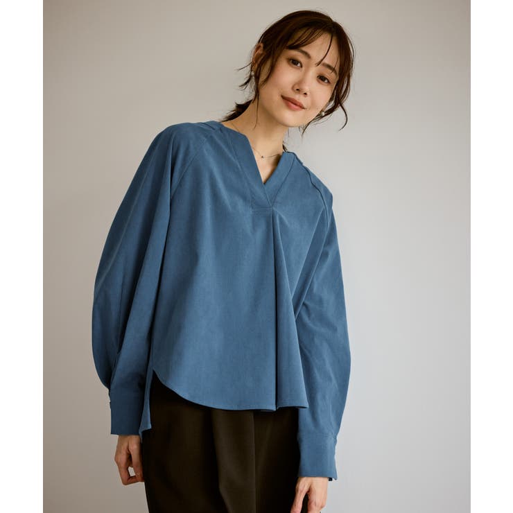 【emur/エミュール】ストレッチ起毛あわせネックブラウス | ROPE' PICNIC | 詳細画像20 