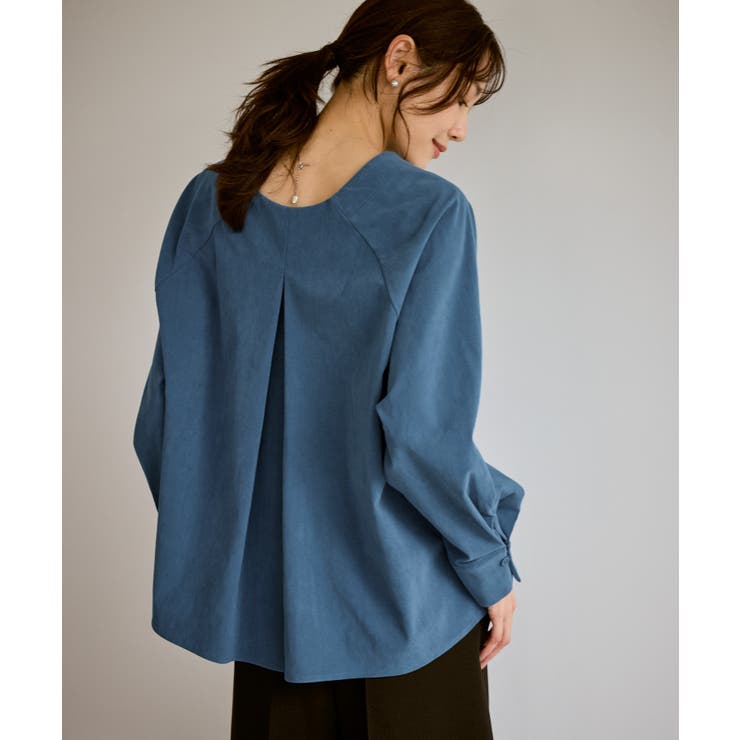 【emur/エミュール】ストレッチ起毛あわせネックブラウス | ROPE' PICNIC | 詳細画像22 