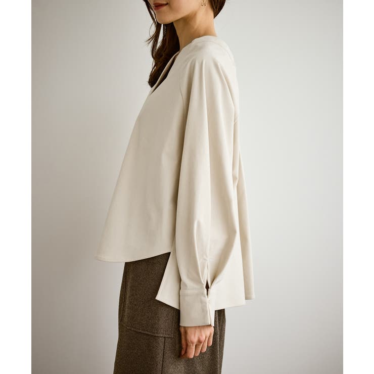 【emur/エミュール】ストレッチ起毛あわせネックブラウス | ROPE' PICNIC | 詳細画像26 