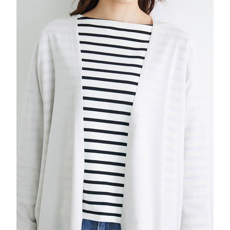 【UVケア・接触冷感】ゴールドバー付きトッパーカーディガン | ROPE' PICNIC | 詳細画像4 