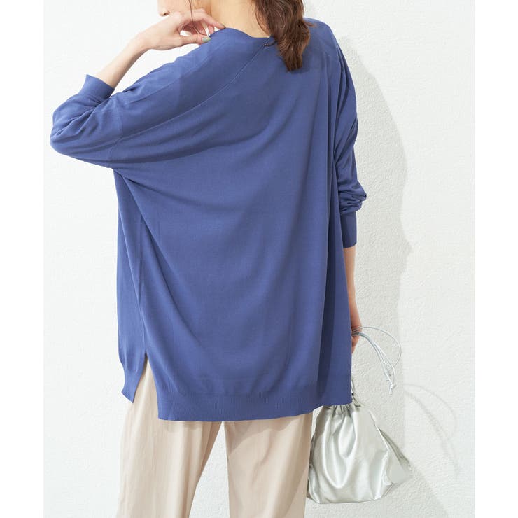 ブルー(44) | 【UVケア・接触冷感】ゴールドバー付きトッパーカーディガン | ROPE' PICNIC