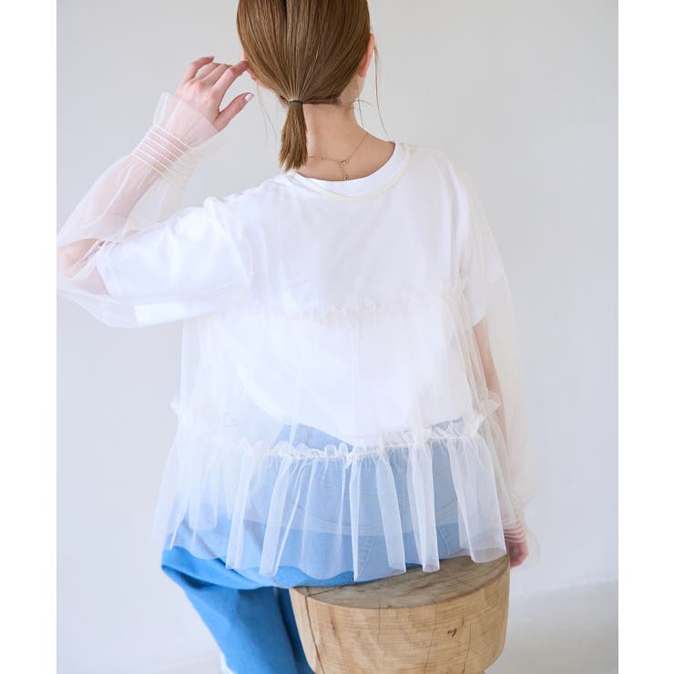 チュールフリルシアーカーディガン | ROPE' PICNIC | 詳細画像10 