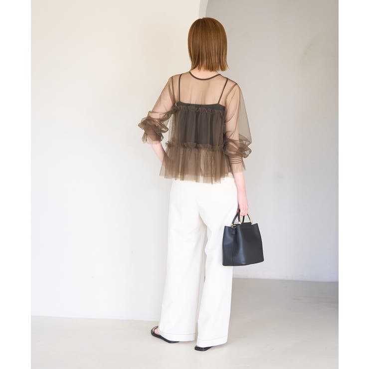 チュールフリルシアーカーディガン | ROPE' PICNIC | 詳細画像13 