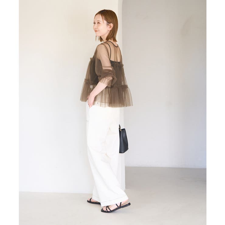 チュールフリルシアーカーディガン | ROPE' PICNIC | 詳細画像14 