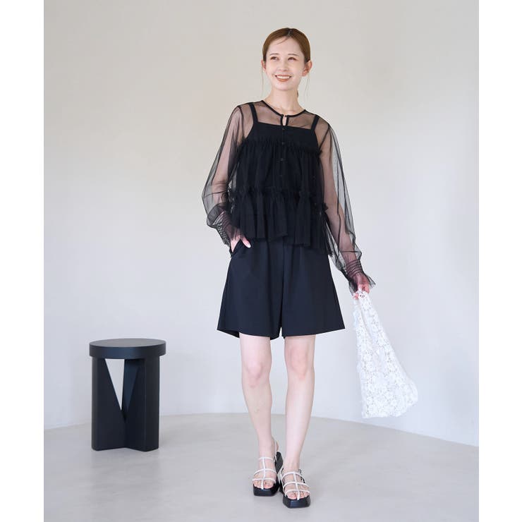 チュールフリルシアーカーディガン | ROPE' PICNIC | 詳細画像2 