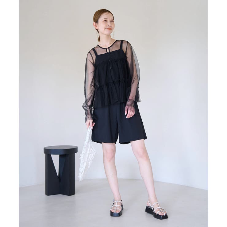 チュールフリルシアーカーディガン | ROPE' PICNIC | 詳細画像3 