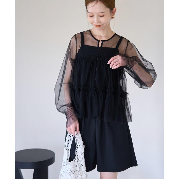 チュールフリルシアーカーディガン | ROPE' PICNIC | 詳細画像5 