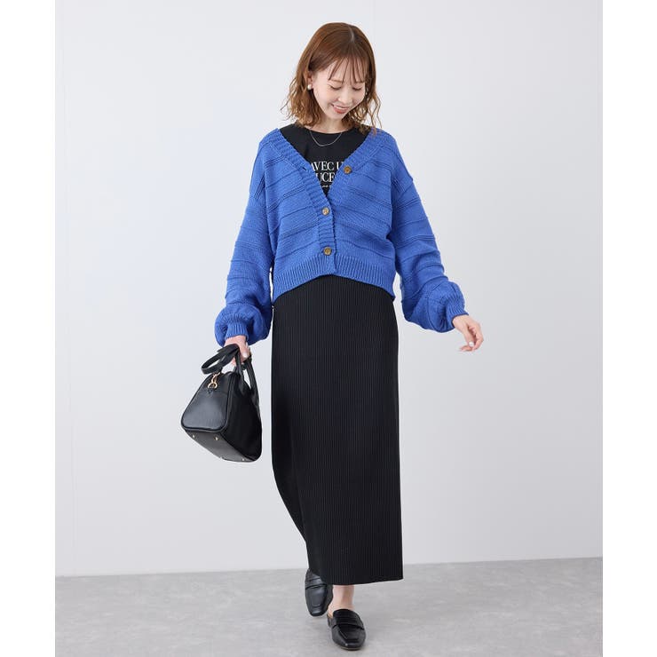 ガーターボーダーショート丈カーディガン | ROPE' PICNIC | 詳細画像19 