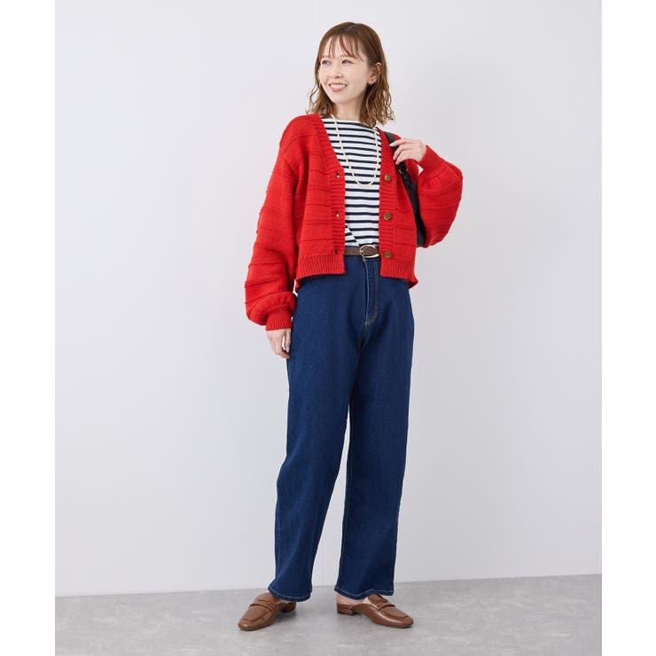 ガーターボーダーショート丈カーディガン | ROPE' PICNIC | 詳細画像24 