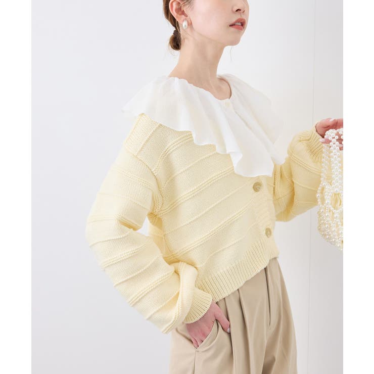 ガーターボーダーショート丈カーディガン | ROPE' PICNIC | 詳細画像28 