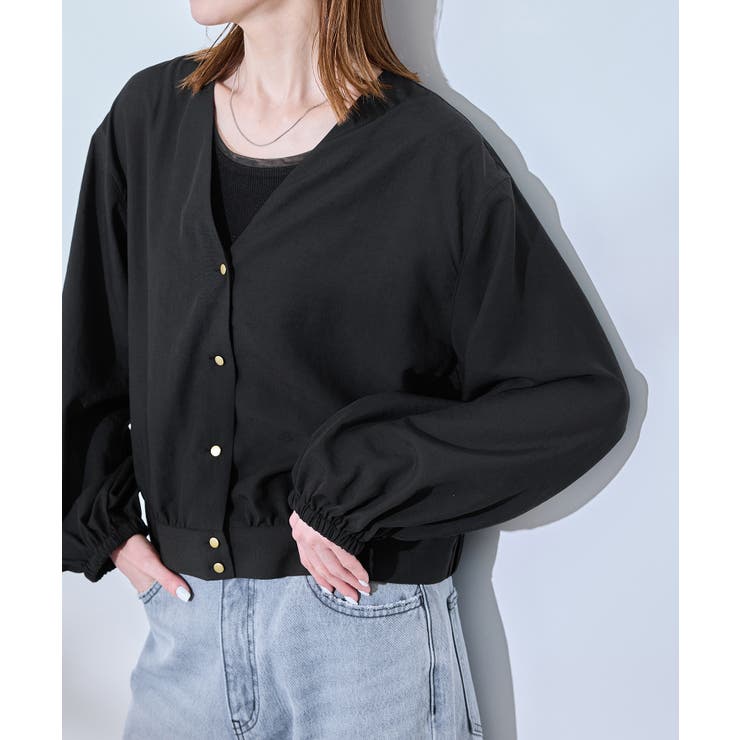 ブラック(01) | ブラウスカーディガン | ROPE' PICNIC