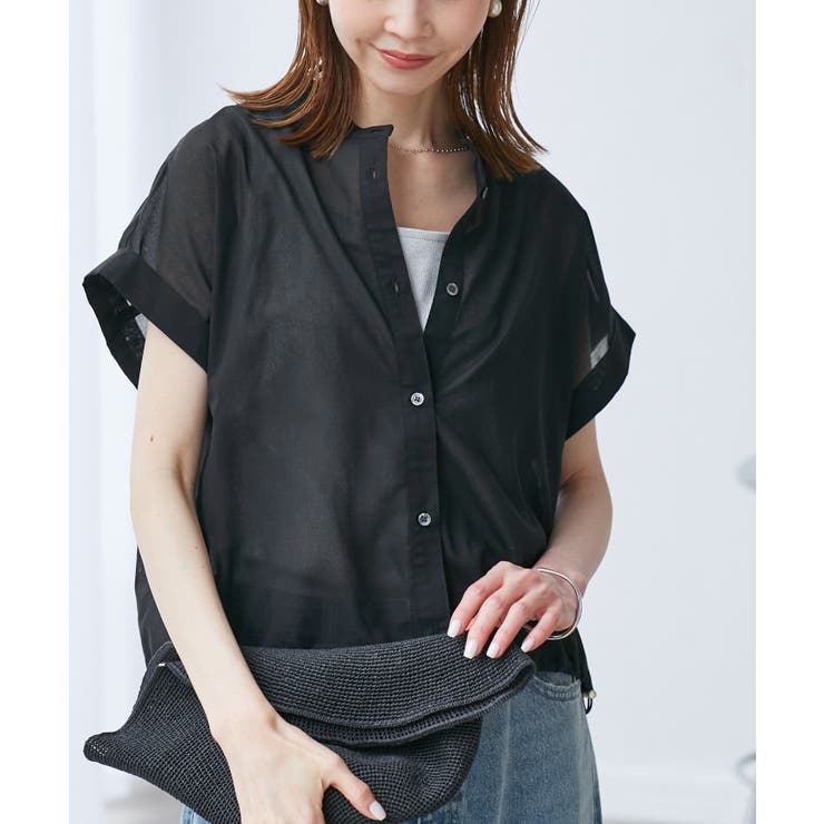 ブラック(01) | バルーンヘムシアーシャツ | ROPE' PICNIC