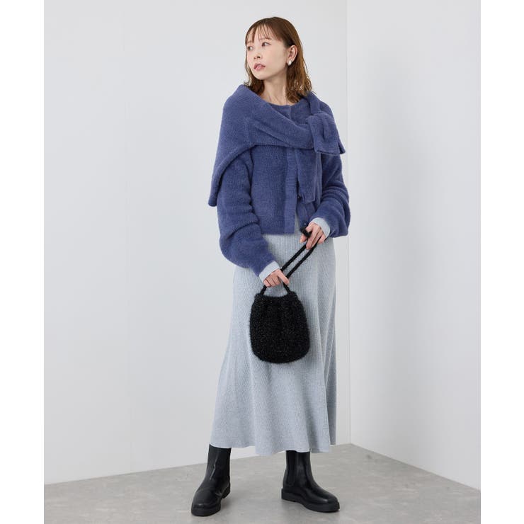 fluffy knitフラッフィーニット ふわふわMIXフェザーニットカーディガ… | ROPE' PICNIC | 詳細画像11 