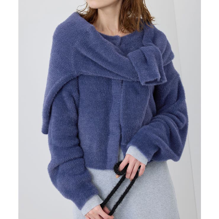 fluffy knitフラッフィーニット ふわふわMIXフェザーニットカーディガ… | ROPE' PICNIC | 詳細画像12 