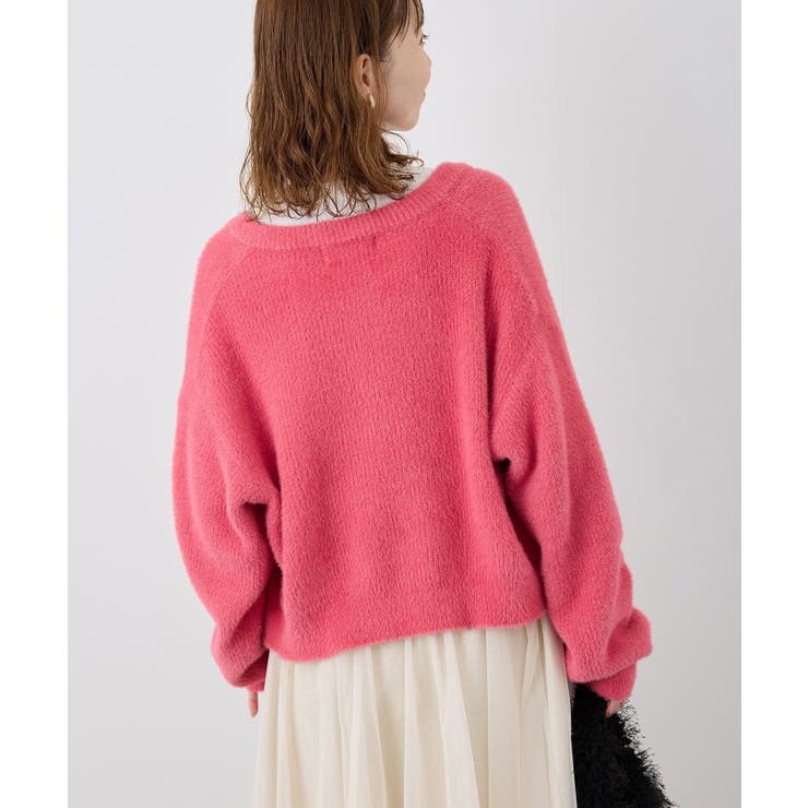 fluffy knitフラッフィーニット ふわふわMIXフェザーニットカーディガ… | ROPE' PICNIC | 詳細画像17 