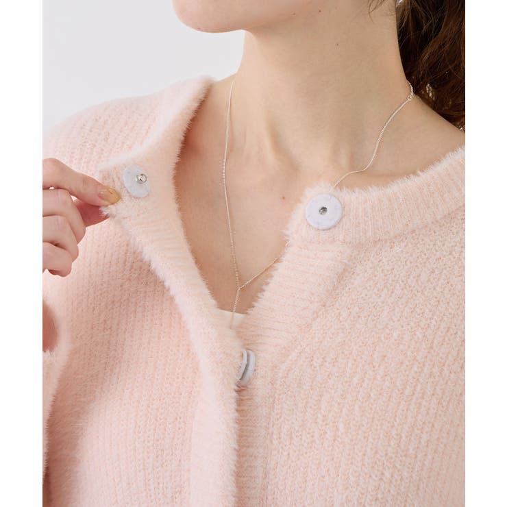 fluffy knitフラッフィーニット ふわふわMIXフェザーニットカーディガ… | ROPE' PICNIC | 詳細画像31 