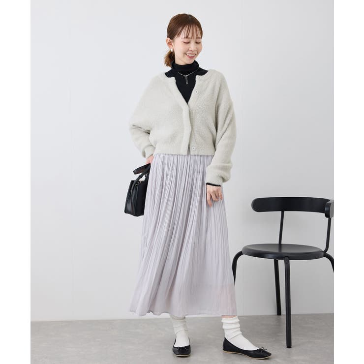 fluffy knitフラッフィーニット ふわふわMIXフェザーニットカーディガ… | ROPE' PICNIC | 詳細画像4 