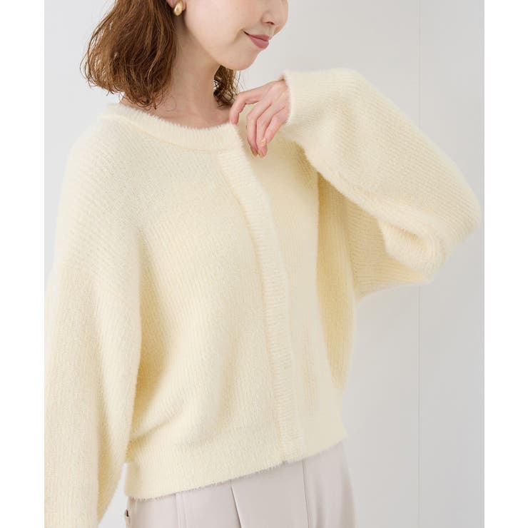 fluffy knitフラッフィーニット ふわふわMIXフェザーニットカーディガ… | ROPE' PICNIC | 詳細画像8 