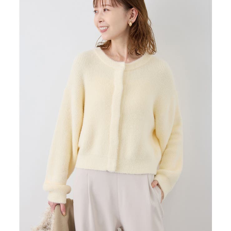 キナリ(16) | fluffy knitフラッフィーニット ふわふわMIXフェザーニットカーディガ… | ROPE' PICNIC