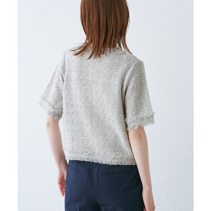 【サマー・ツイード】ハーフスリーブカーディガン | ROPE' PICNIC | 詳細画像15 