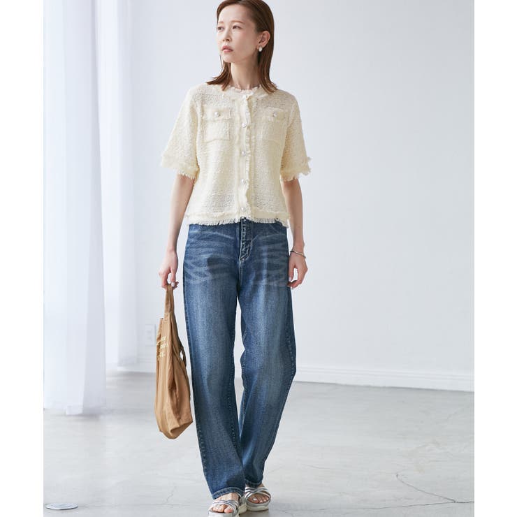 【サマー・ツイード】ハーフスリーブカーディガン | ROPE' PICNIC | 詳細画像17 