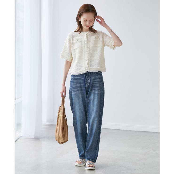 【サマー・ツイード】ハーフスリーブカーディガン | ROPE' PICNIC | 詳細画像18 