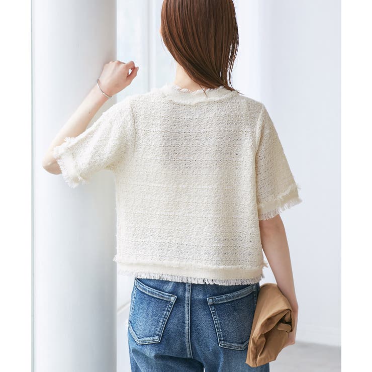 【サマー・ツイード】ハーフスリーブカーディガン | ROPE' PICNIC | 詳細画像20 