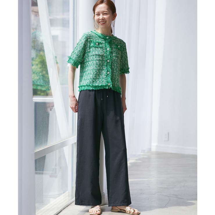 【サマー・ツイード】ハーフスリーブカーディガン | ROPE' PICNIC | 詳細画像22 