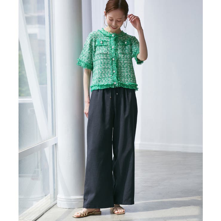 【サマー・ツイード】ハーフスリーブカーディガン | ROPE' PICNIC | 詳細画像23 