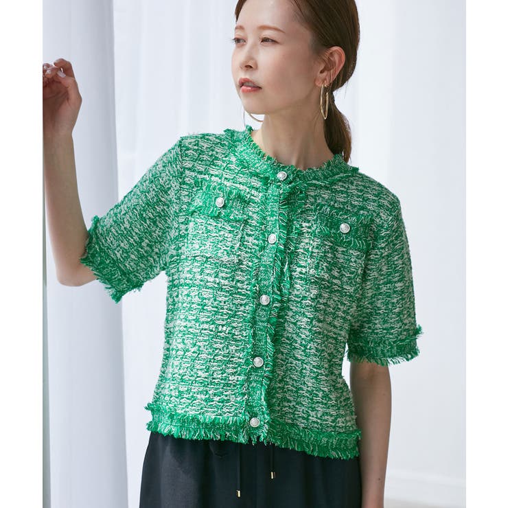 【サマー・ツイード】ハーフスリーブカーディガン | ROPE' PICNIC | 詳細画像24 