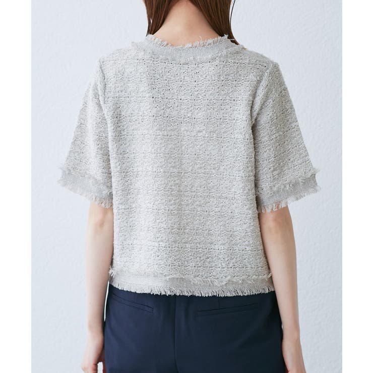 【サマー・ツイード】ハーフスリーブカーディガン | ROPE' PICNIC | 詳細画像28 