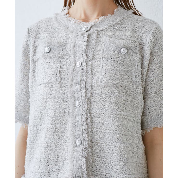 【サマー・ツイード】ハーフスリーブカーディガン | ROPE' PICNIC | 詳細画像29 