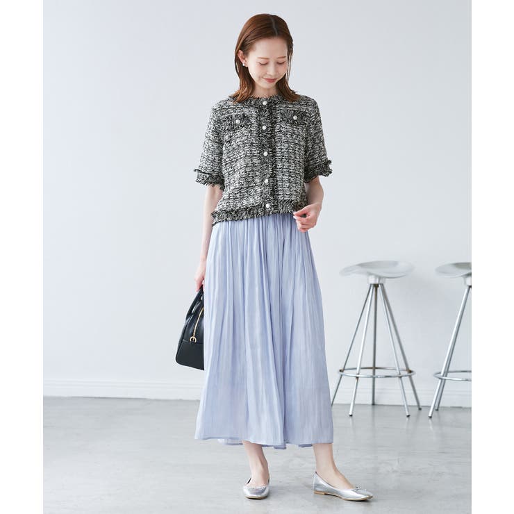 【サマー・ツイード】ハーフスリーブカーディガン | ROPE' PICNIC | 詳細画像3 