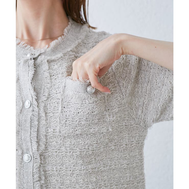 【サマー・ツイード】ハーフスリーブカーディガン | ROPE' PICNIC | 詳細画像30 