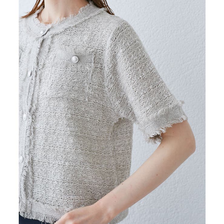 【サマー・ツイード】ハーフスリーブカーディガン | ROPE' PICNIC | 詳細画像32 