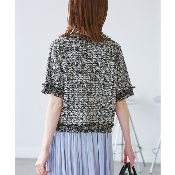 【サマー・ツイード】ハーフスリーブカーディガン | ROPE' PICNIC | 詳細画像5 