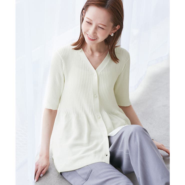 5分袖ペプラムカーディガン | ROPE' PICNIC | 詳細画像10 