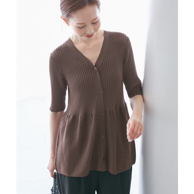 5分袖ペプラムカーディガン | ROPE' PICNIC | 詳細画像15 