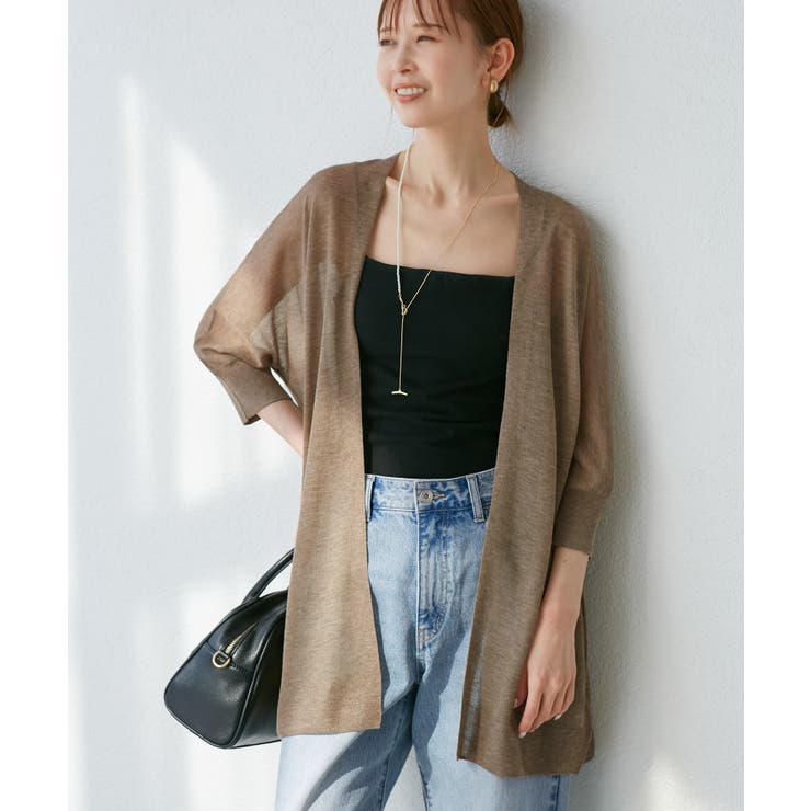 【新色追加】LEVITAシアーニットリラックスカーディガン | ROPE' PICNIC | 詳細画像28 