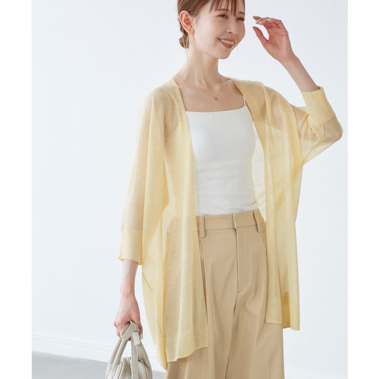 【新色追加】LEVITAシアーニットリラックスカーディガン | ROPE' PICNIC | 詳細画像32 