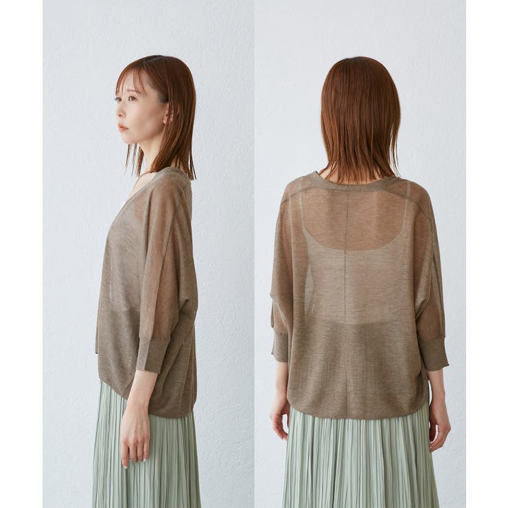 【新色追加】LEVITAシアーニットリラックスカーディガン | ROPE' PICNIC | 詳細画像36 