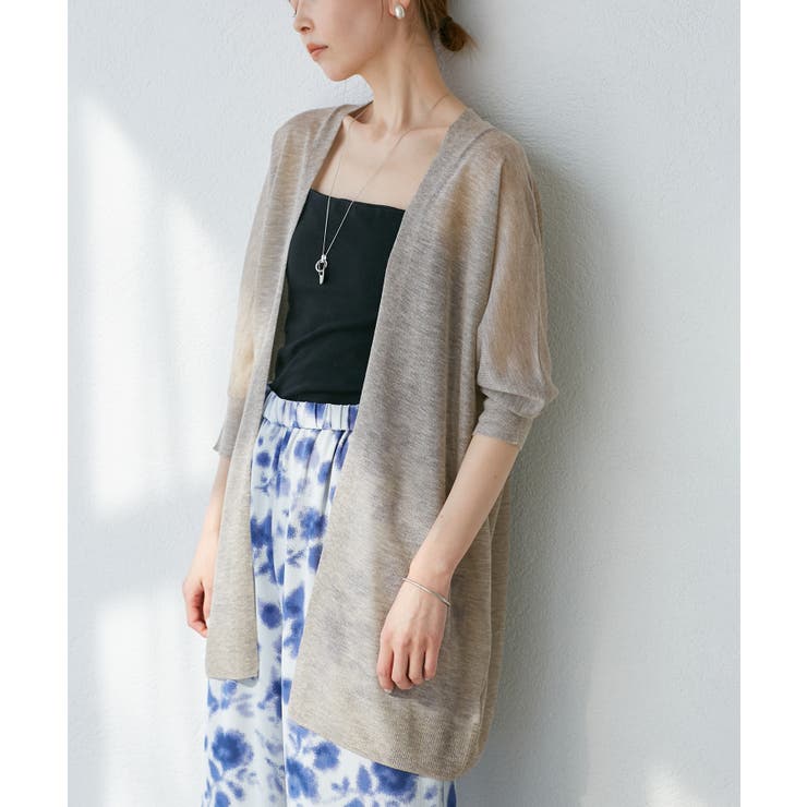 ライトグレー(08) | 【新色追加】LEVITAシアーニットリラックスカーディガン | ROPE' PICNIC