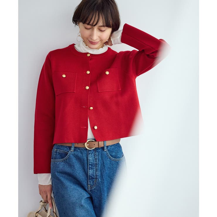 ミラノリブ金ボタンニットカーディガン | ROPE' PICNIC | 詳細画像23 